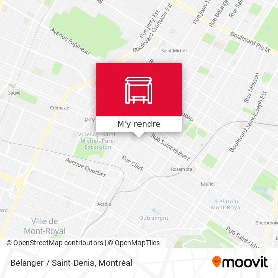 Bélanger / Saint-Denis plan