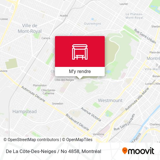 De La Côte-Des-Neiges / No 4858 plan