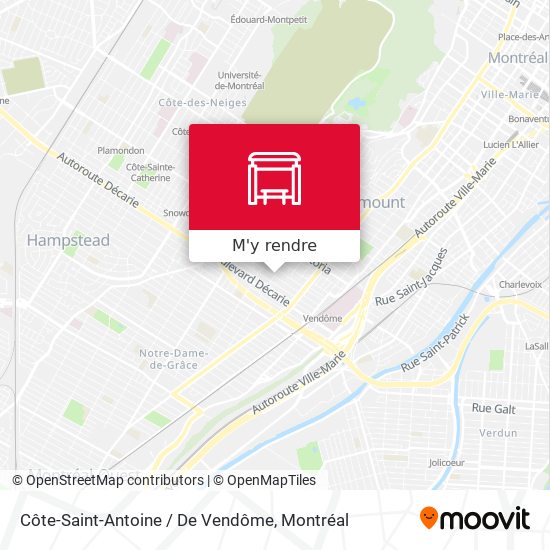 Côte-Saint-Antoine / De Vendôme plan