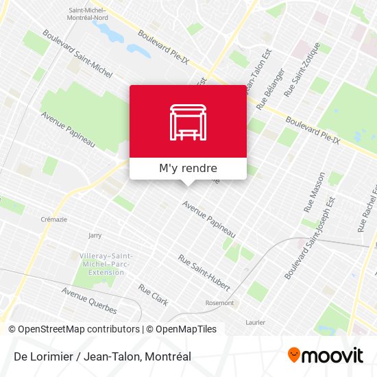 De Lorimier / Jean-Talon plan