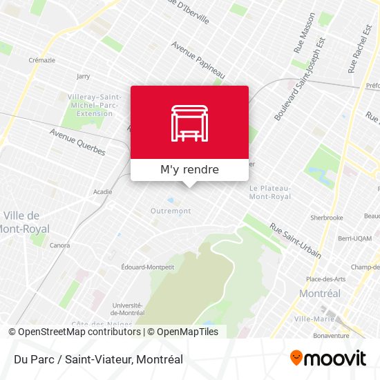 Du Parc / Saint-Viateur plan