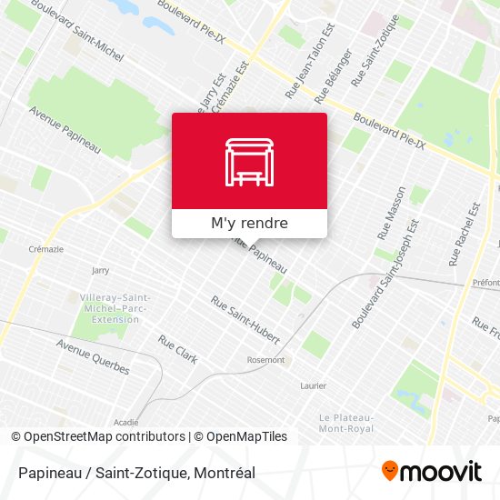 Papineau / Saint-Zotique plan