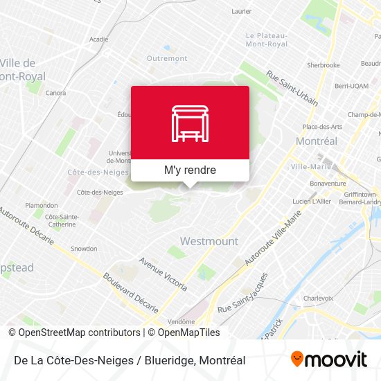 De La Côte-Des-Neiges / Blueridge plan