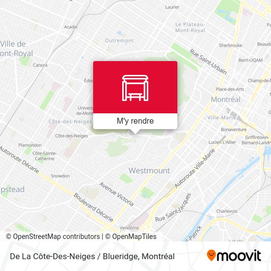De La Côte-Des-Neiges / Blueridge plan