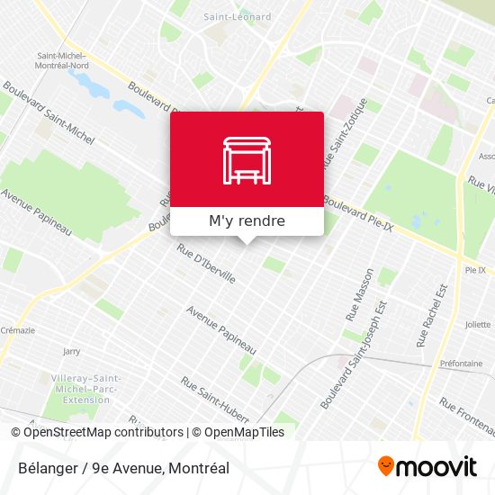 Bélanger / 9e Avenue plan