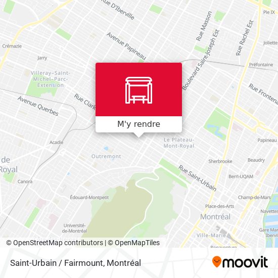 Saint-Urbain / Fairmount plan