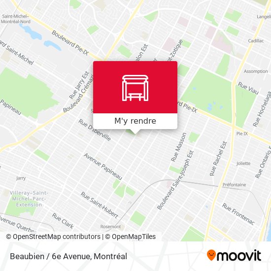Beaubien / 6e Avenue plan
