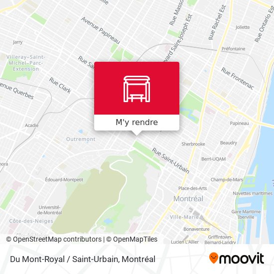 Du Mont-Royal / Saint-Urbain plan