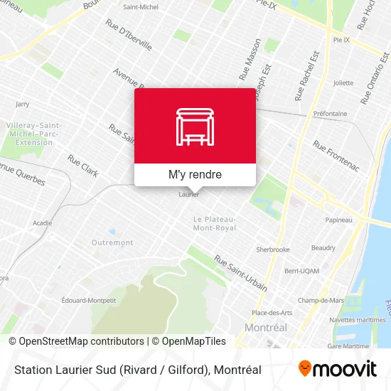 Station Laurier Sud (Rivard / Gilford) plan