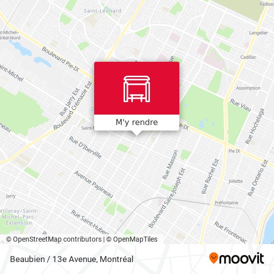 Beaubien / 13e Avenue plan