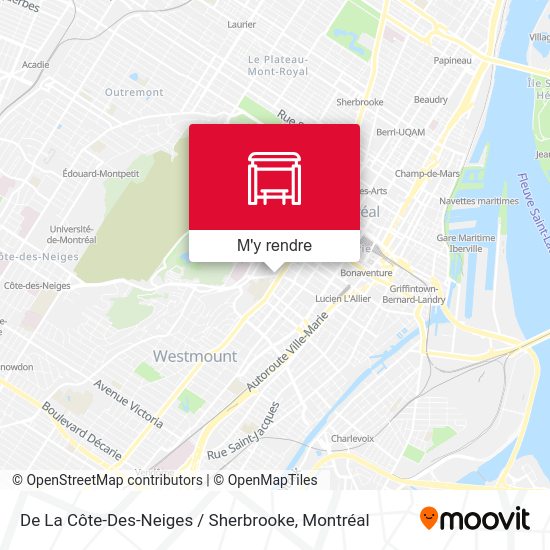 De La Côte-Des-Neiges / Sherbrooke plan