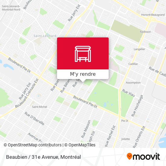 Beaubien / 31e Avenue plan