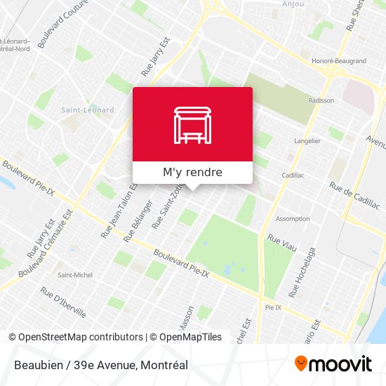 Beaubien / 39e Avenue plan