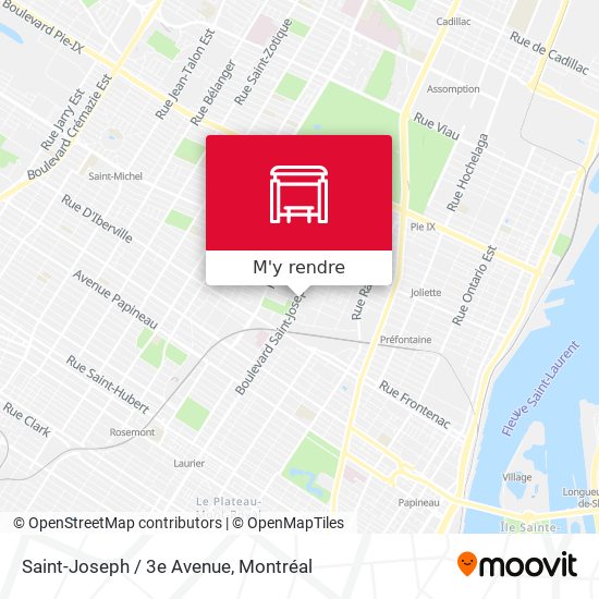 Saint-Joseph / 3e Avenue plan
