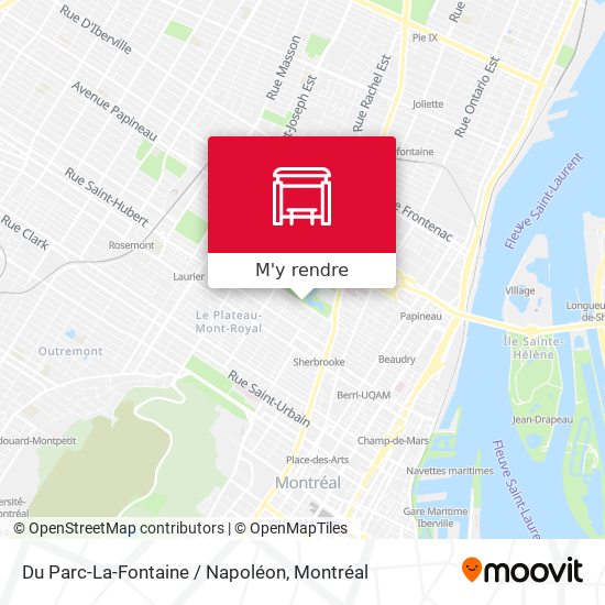 Du Parc-La-Fontaine / Napoléon plan