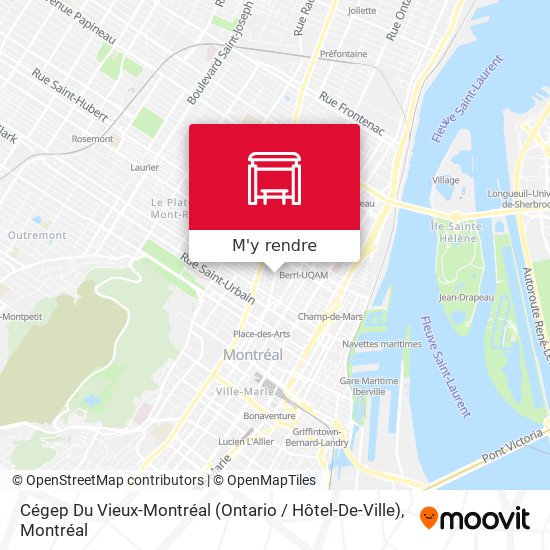 Cégep Du Vieux-Montréal (Ontario / Hôtel-De-Ville) plan