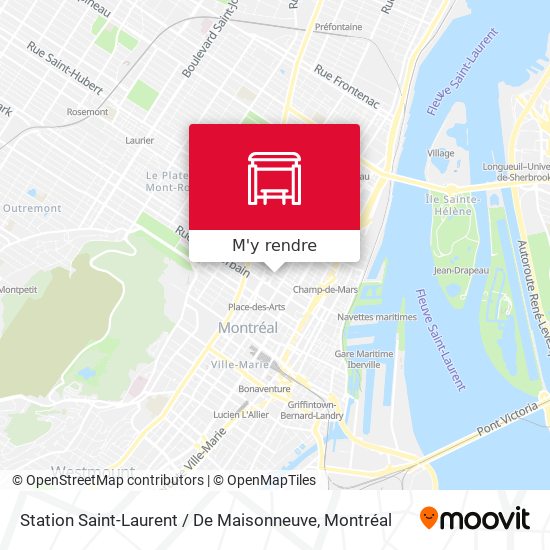 Station Saint-Laurent / De Maisonneuve plan