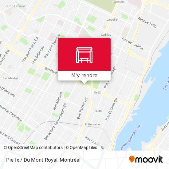 Pie-Ix / Du Mont-Royal plan