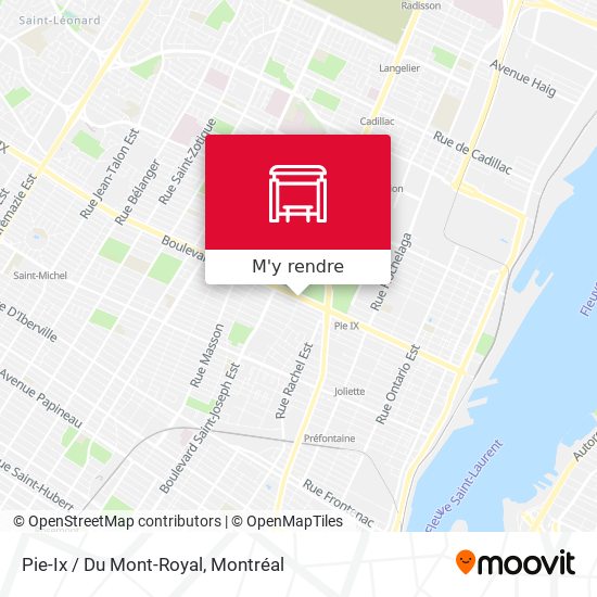 Pie-Ix / Du Mont-Royal plan