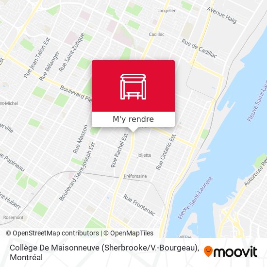 Collège De Maisonneuve (Sherbrooke / V.-Bourgeau) plan