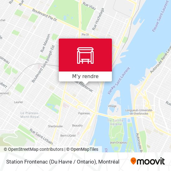 Station Frontenac (Du Havre / Ontario) plan