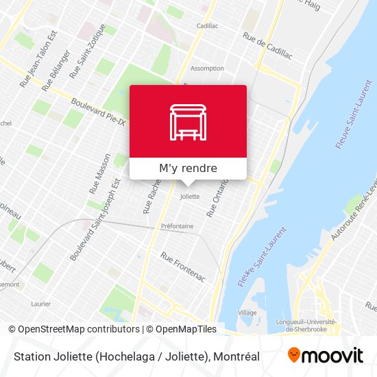 Station Joliette (Hochelaga / Joliette) plan
