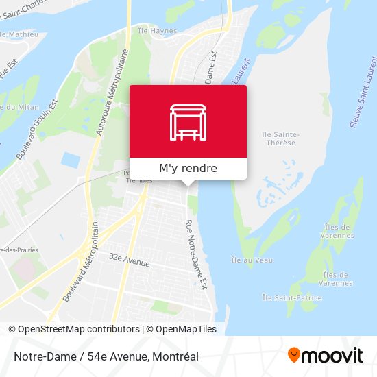 Notre-Dame / 54e Avenue plan