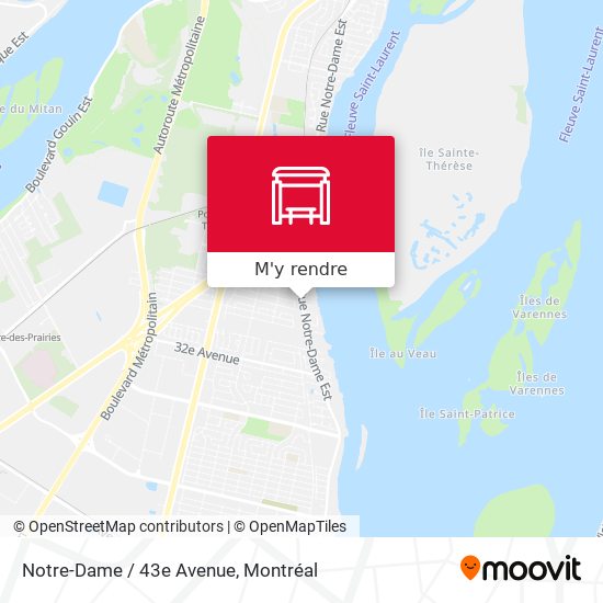 Notre-Dame / 43e Avenue plan
