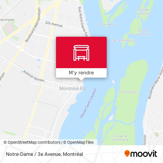 Notre-Dame / 3e Avenue plan