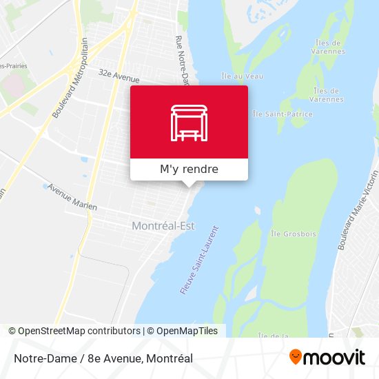 Notre-Dame / 8e Avenue plan
