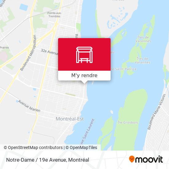Notre-Dame / 19e Avenue plan