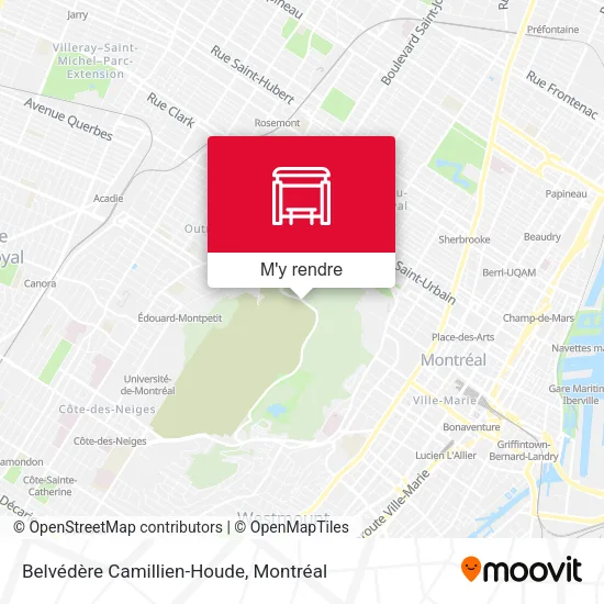 Belvédère Camillien-Houde plan