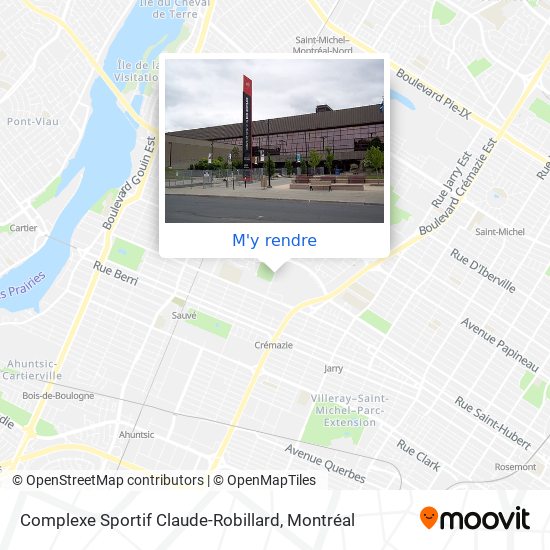Complexe Sportif Claude-Robillard plan