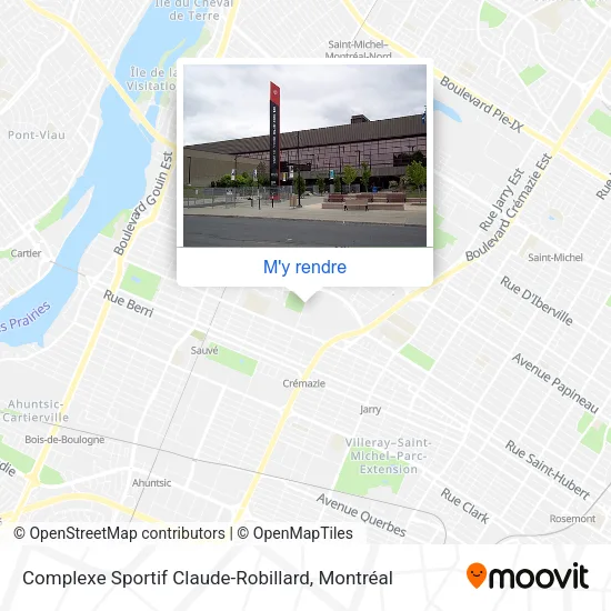 Complexe Sportif Claude-Robillard plan