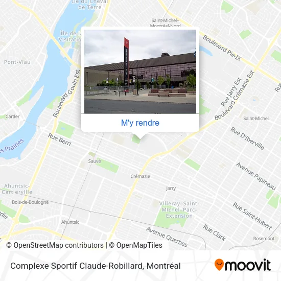 Complexe Sportif Claude-Robillard plan