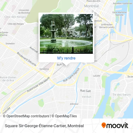Square Sir-George-Étienne-Cartier plan