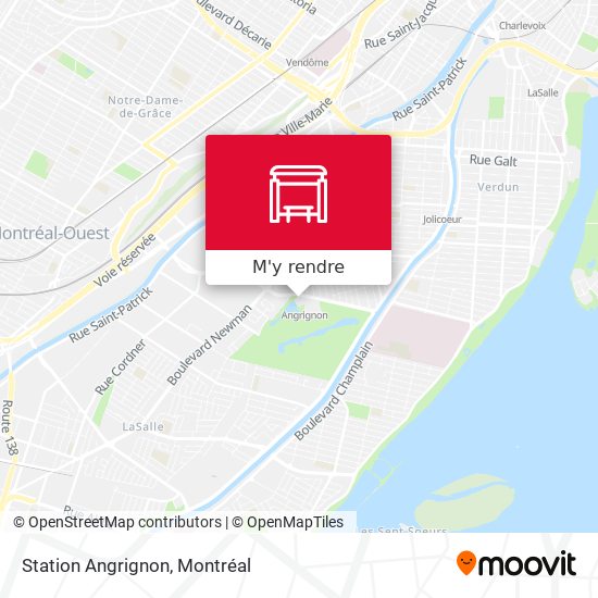 Station Angrignon plan