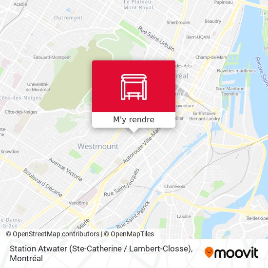 Station Atwater (Ste-Catherine / Lambert-Closse) plan