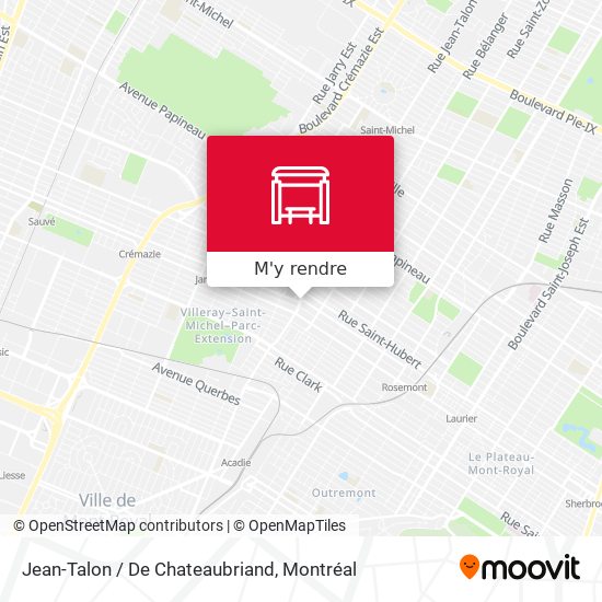 Jean-Talon / De Chateaubriand plan