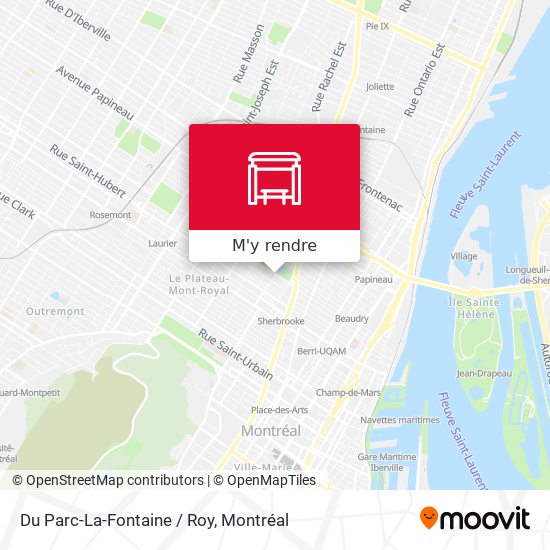 Du Parc-La-Fontaine / Roy plan