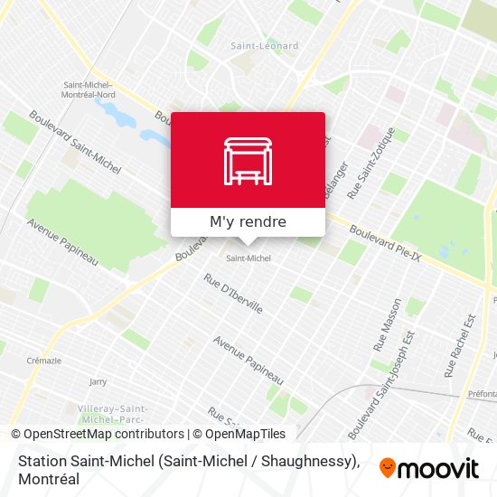 Station Saint-Michel (Saint-Michel / Shaughnessy) plan