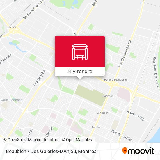 Beaubien / Des Galeries-D'Anjou plan