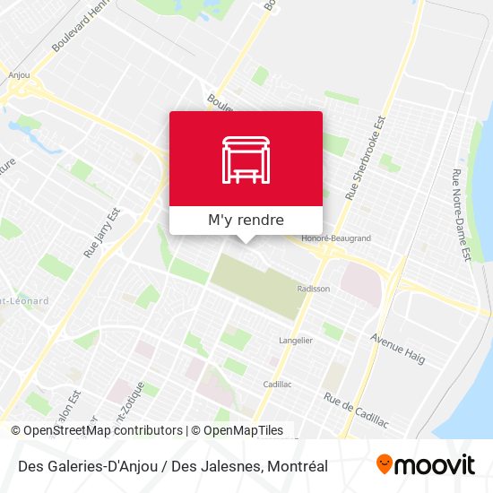 Des Galeries-D'Anjou / Des Jalesnes plan