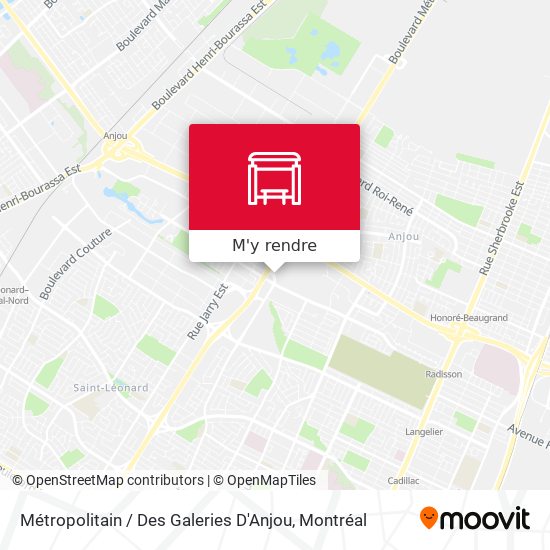 Métropolitain / Des Galeries D'Anjou plan