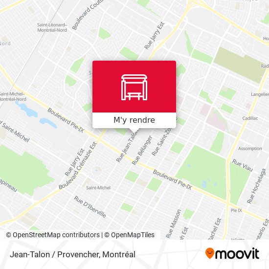 Jean-Talon / Provencher plan