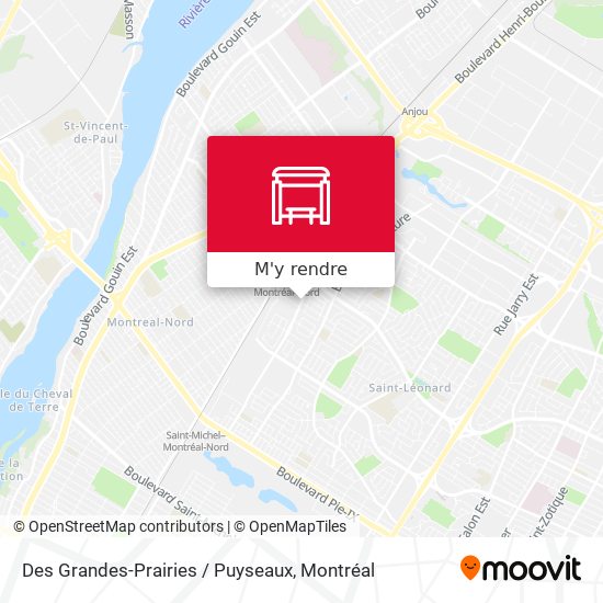 Des Grandes-Prairies / Puyseaux plan