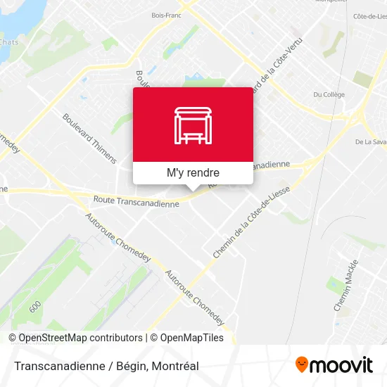 Transcanadienne / Bégin plan