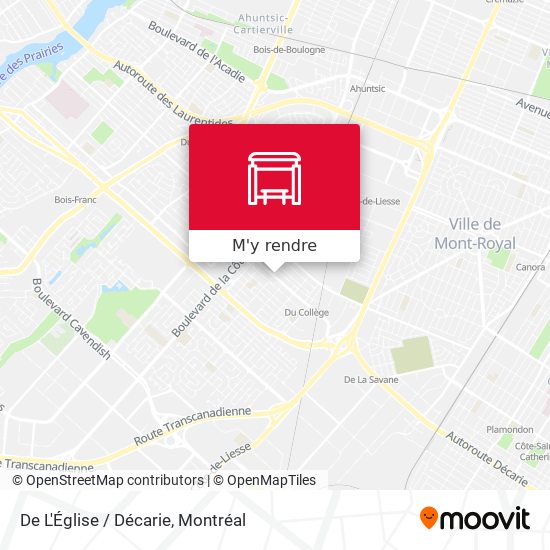 De L'Église / Décarie plan