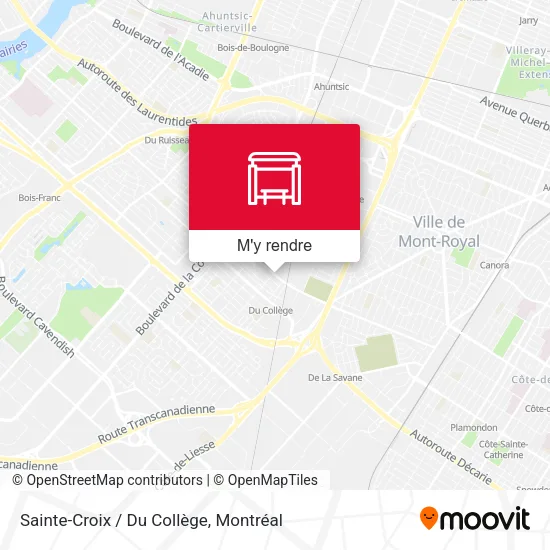 Sainte-Croix / Du Collège plan