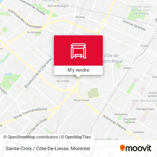 Sainte-Croix / Côte-De-Liesse plan